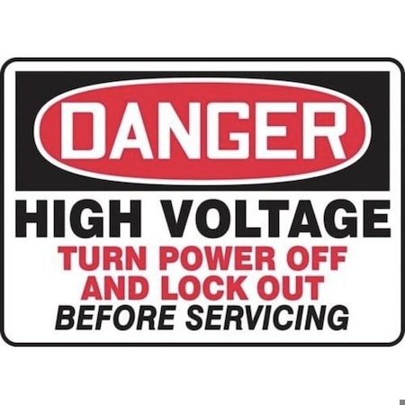 Accuform OSHA DANGER Safety Sign HIGH MLKT011XT MLKT011XT